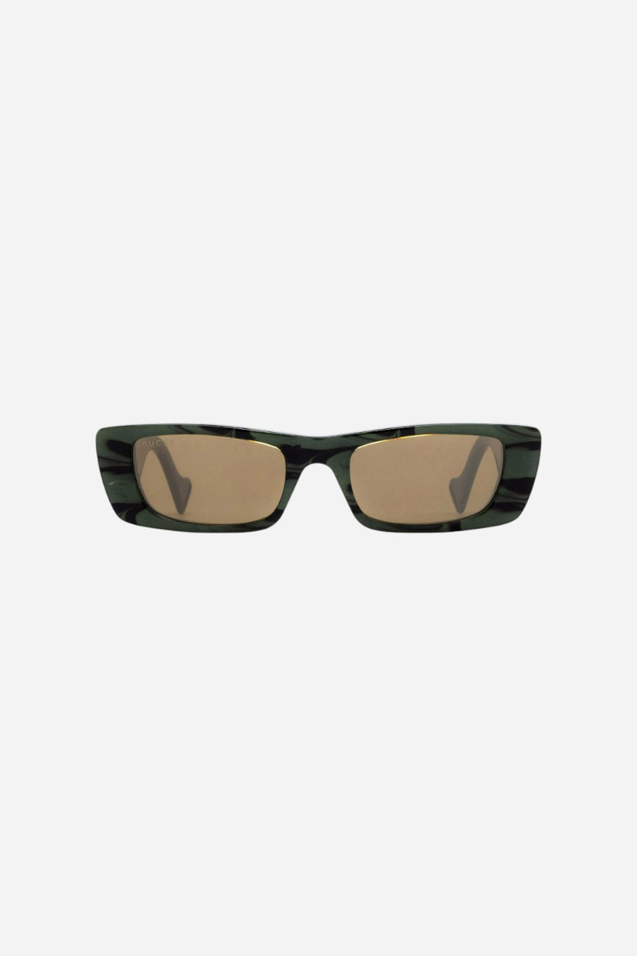 Gucci Green Rectangle Sunglasses - Gg0516s-014 52