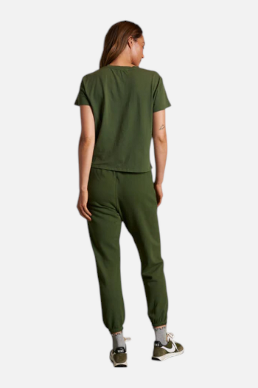 Perfect White Tee Harley Boxy Tee in Fern Green