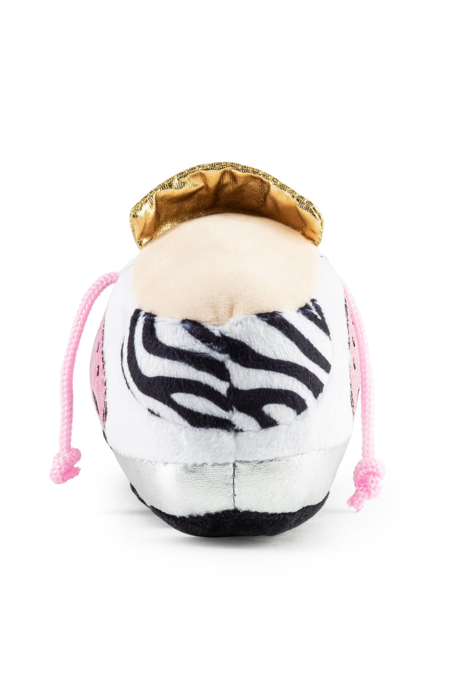 Haute Diggity Dog Golden Pooch Sneaker Dog Toy in Pink