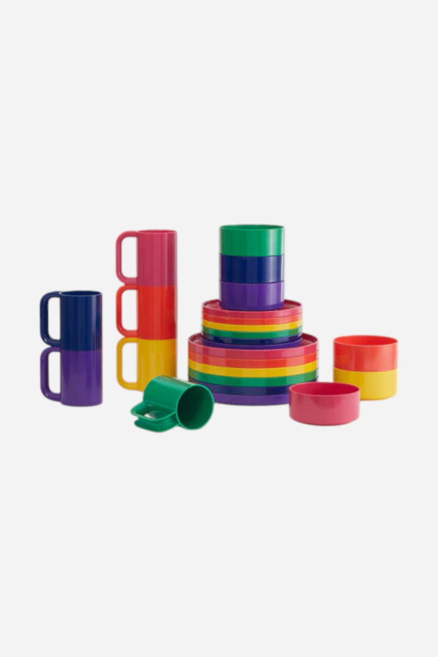 Heller Max Dinnerware 9.75" Maxplate | Set of 6 in Rainbow