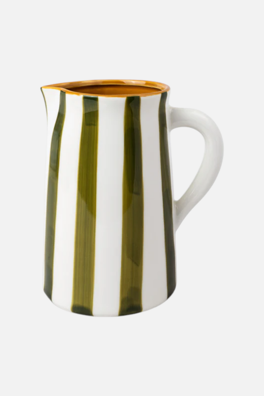 Here's How Otis Ceramic Pitcher in White and Green
