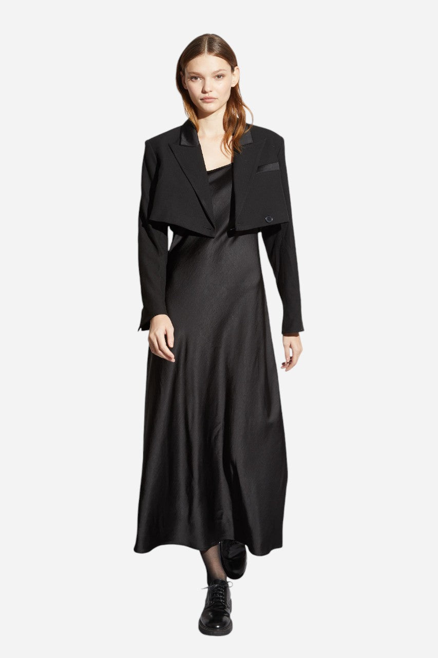 Saint Art Bryn Cropped Blazer Black