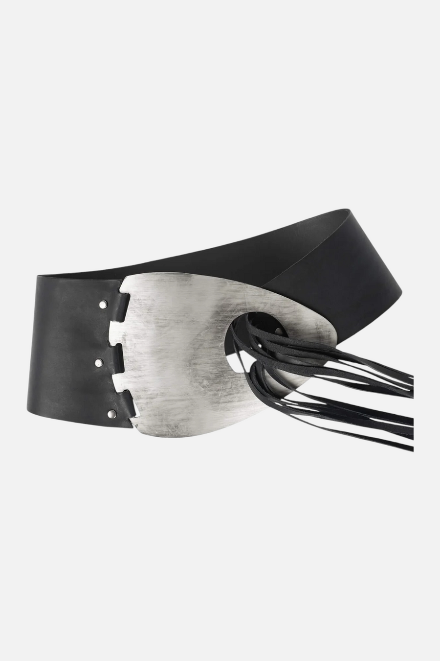 Jeffrey Campbell Don't Dare Belt in Black Silver