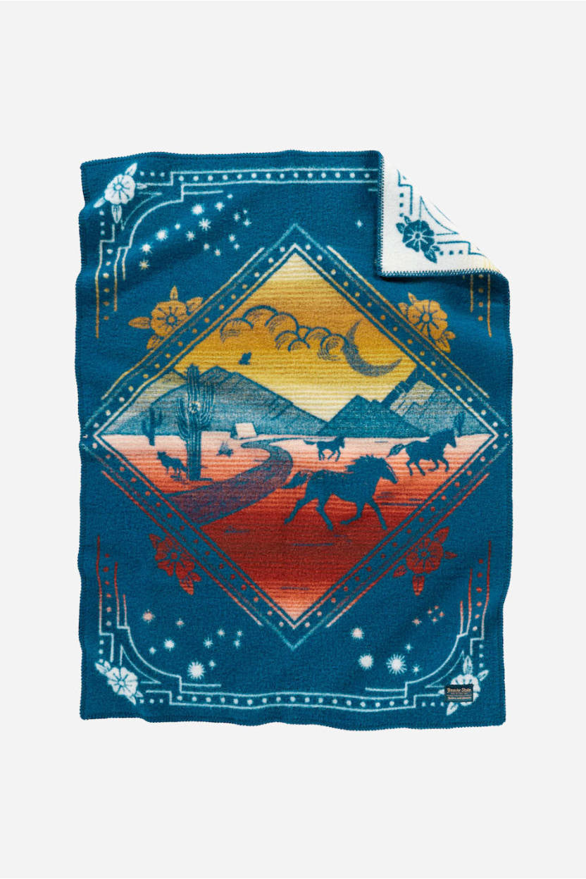 Pendleton Jacquard Crib Blanket in Wind Riders