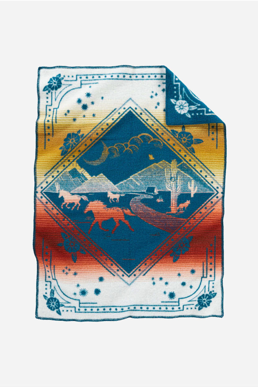 Pendleton Jacquard Crib Blanket in Wind Riders