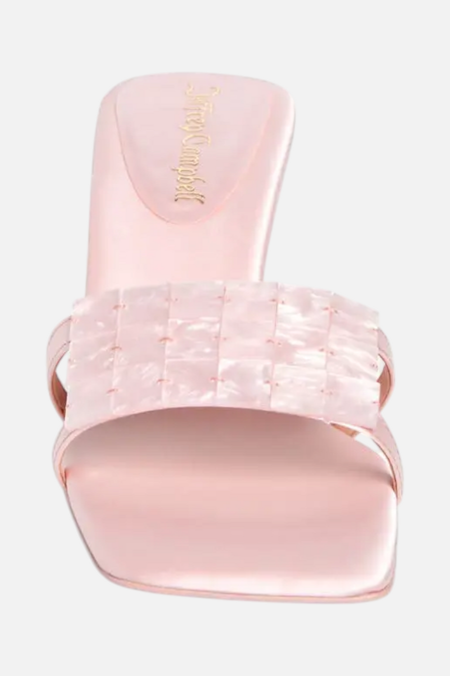 Jeffrey Campbell Abalone Sandal in Pink Satin Combo