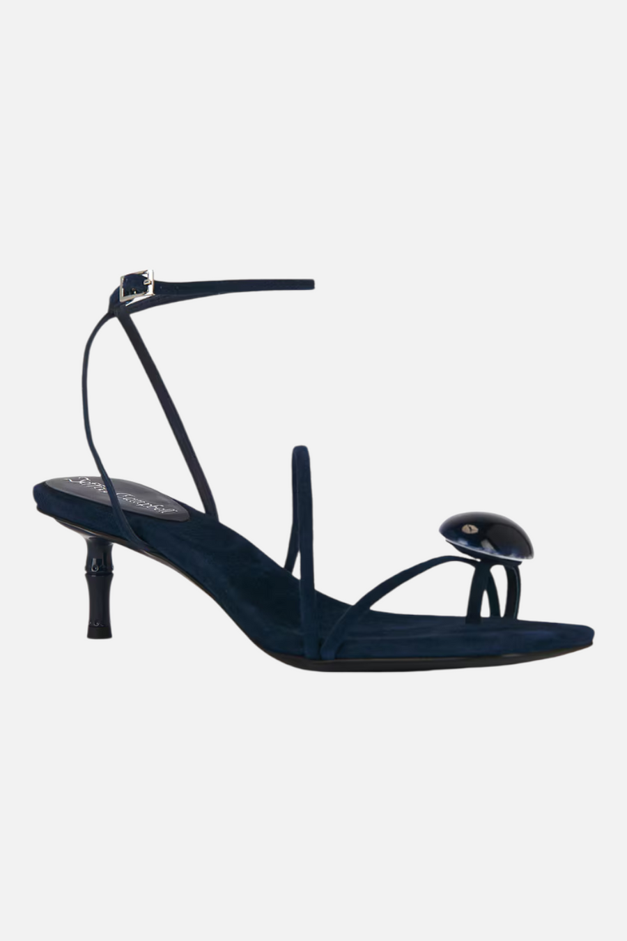 Jeffrey Campbell Carnelian Heel in Navy Suede Combo