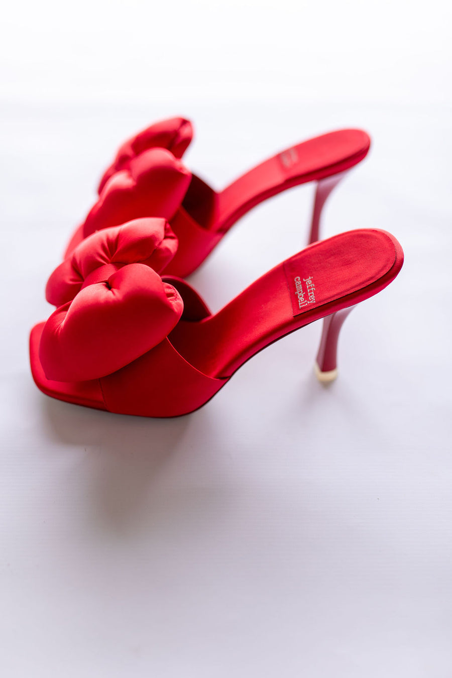 Jeffrey Campbell Deedee Red Satin Bow Heel