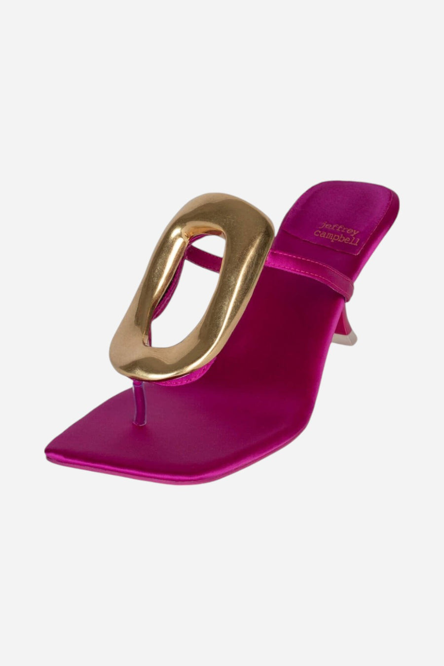Jeffrey Campbell Linq-Up in Fuchsia Satin Gold