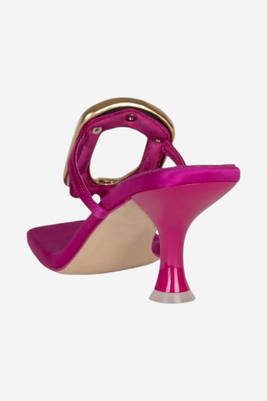 Jeffrey Campbell Linq-Up in Fuchsia Satin Gold