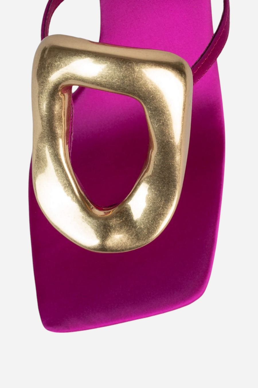 Jeffrey Campbell Linq-Up in Fuchsia Satin Gold