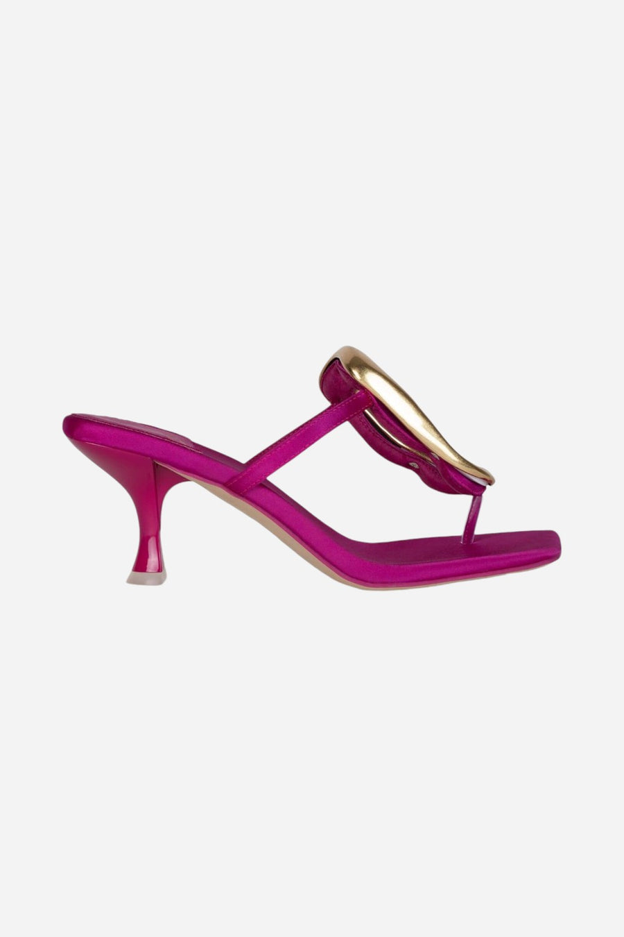 Jeffrey Campbell Linq-Up in Fuchsia Satin Gold