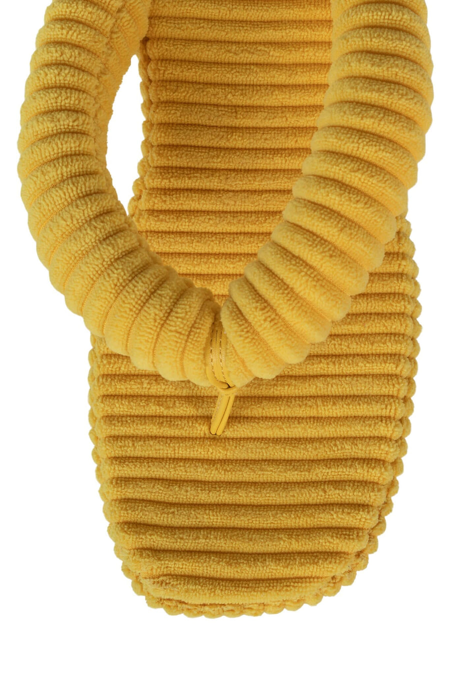 Jeffrey Campbell Luau-2 Platform Sandal in Yellow Stripe Terry Cloth