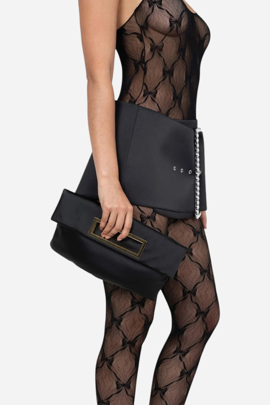 Jeffrey Campbell To-Go in Black Satin