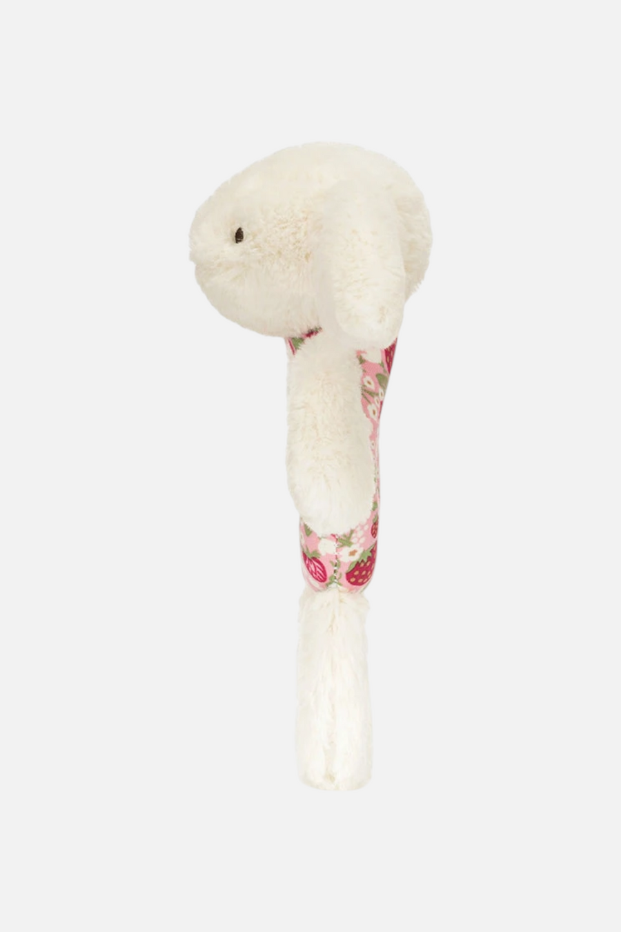 Jellycat Blossom Cream Bunny Berry Ring Rattle – back view