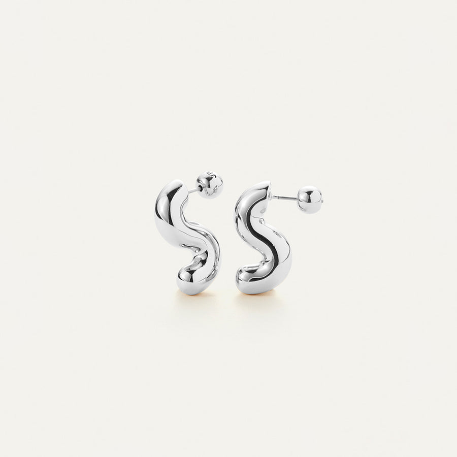Jenny Bird Ola Earrings Small in Silver