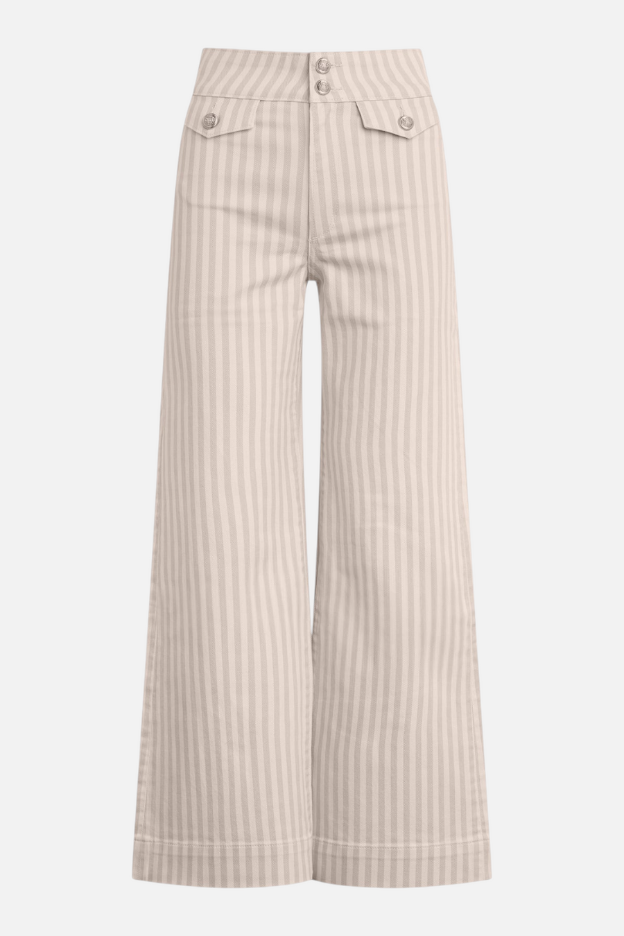 Joes Jeans Ellia High-Rise Wide Leg Ankle Jean in Natural Stripe