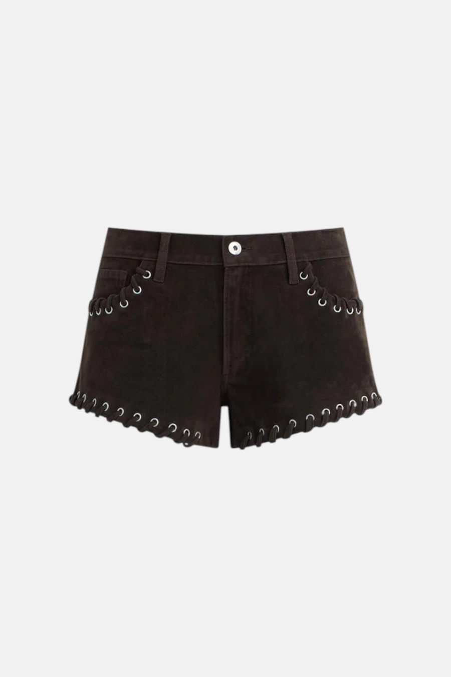 Joes Jeans Rodeo Suede Hot Short in Dark Chocolate