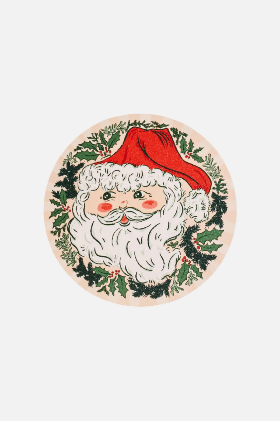 Jolly Santa Coasters - Set of 4