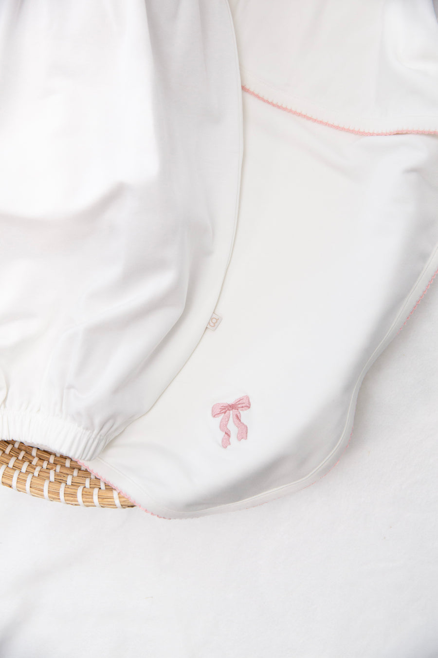Goosies Pip Embroidered Blanket in Bow