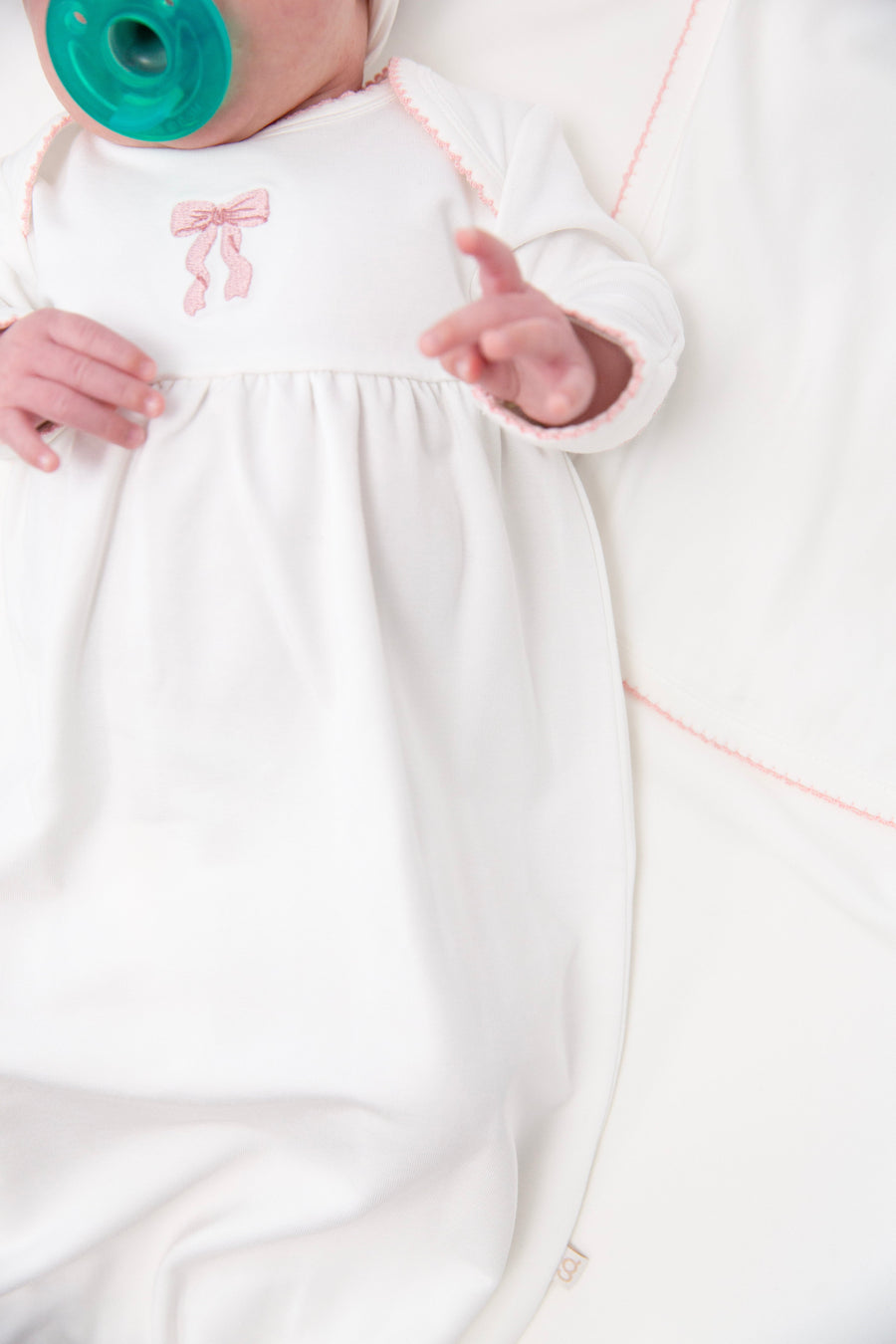 Goosies Pip Embroidered Gown in Bow