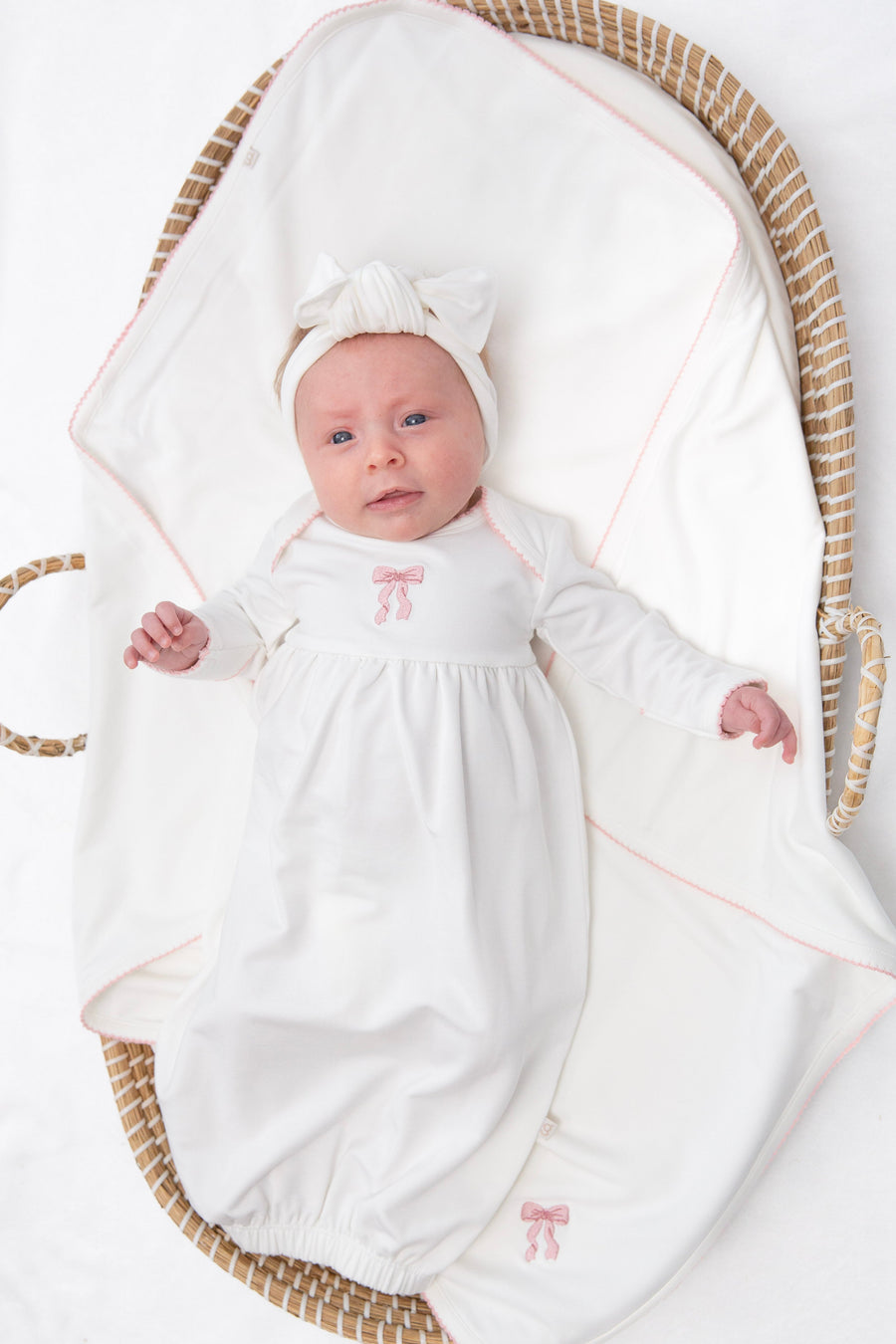 Goosies Pip Embroidered Gown in Bow