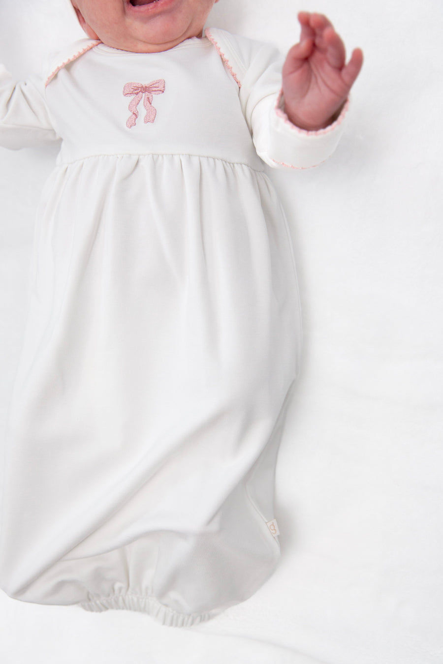 Goosies Pip Embroidered Gown in Bow