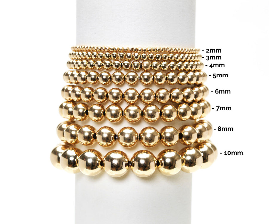 Karen Lazar 2mm Yellow Gold Filled Bracelet with Sterling Silver Orzo Pattern