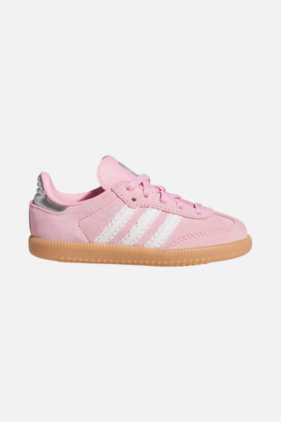 Adidas Samba OG Baby/Toddler Comfort Closure Elastic Lace Sneaker in Light Pink
