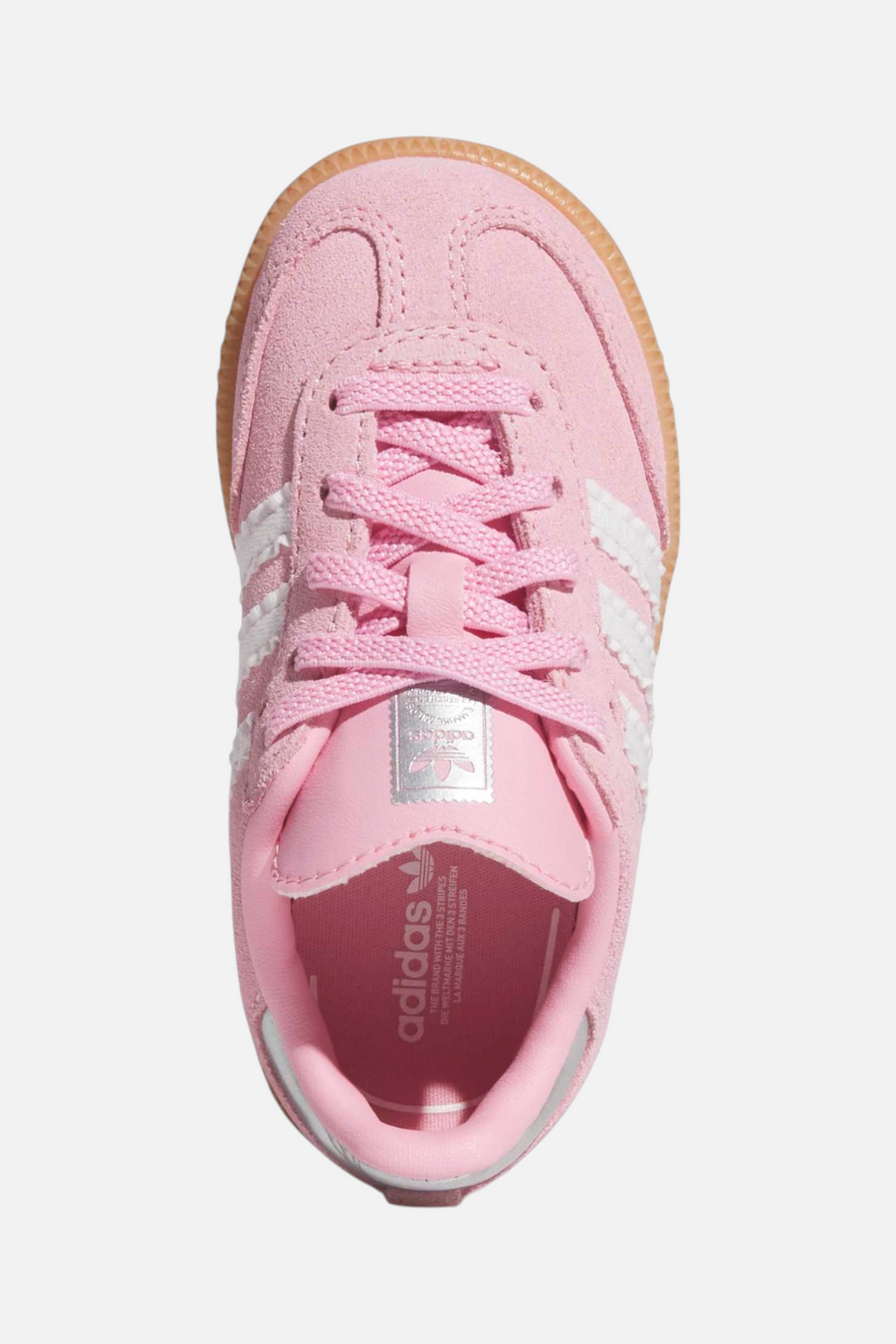 Adidas Samba OG Baby/Toddler Comfort Closure Elastic Lace Sneaker in Light Pink
