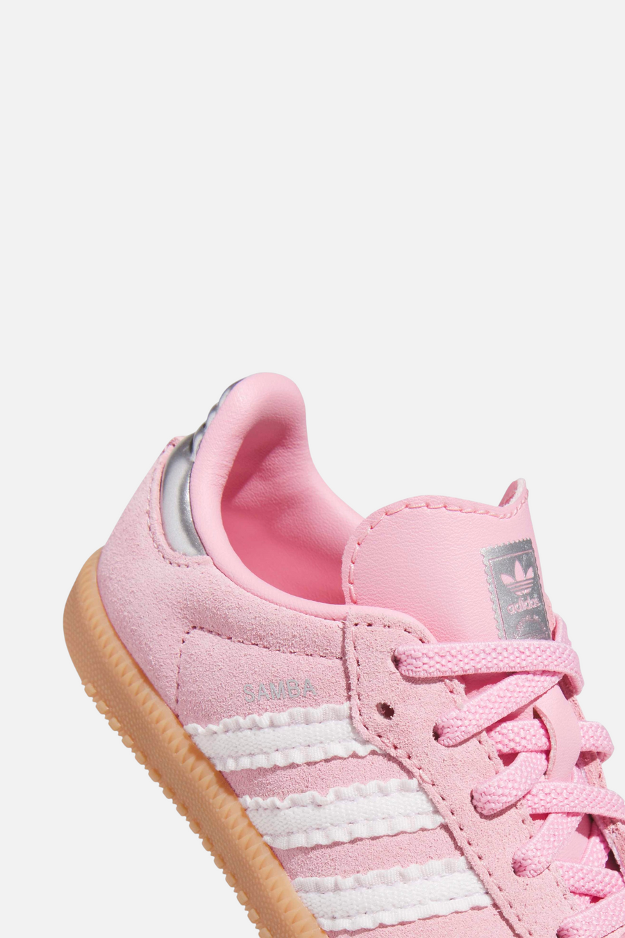 Adidas Samba OG Baby/Toddler Comfort Closure Elastic Lace Sneaker in Light Pink