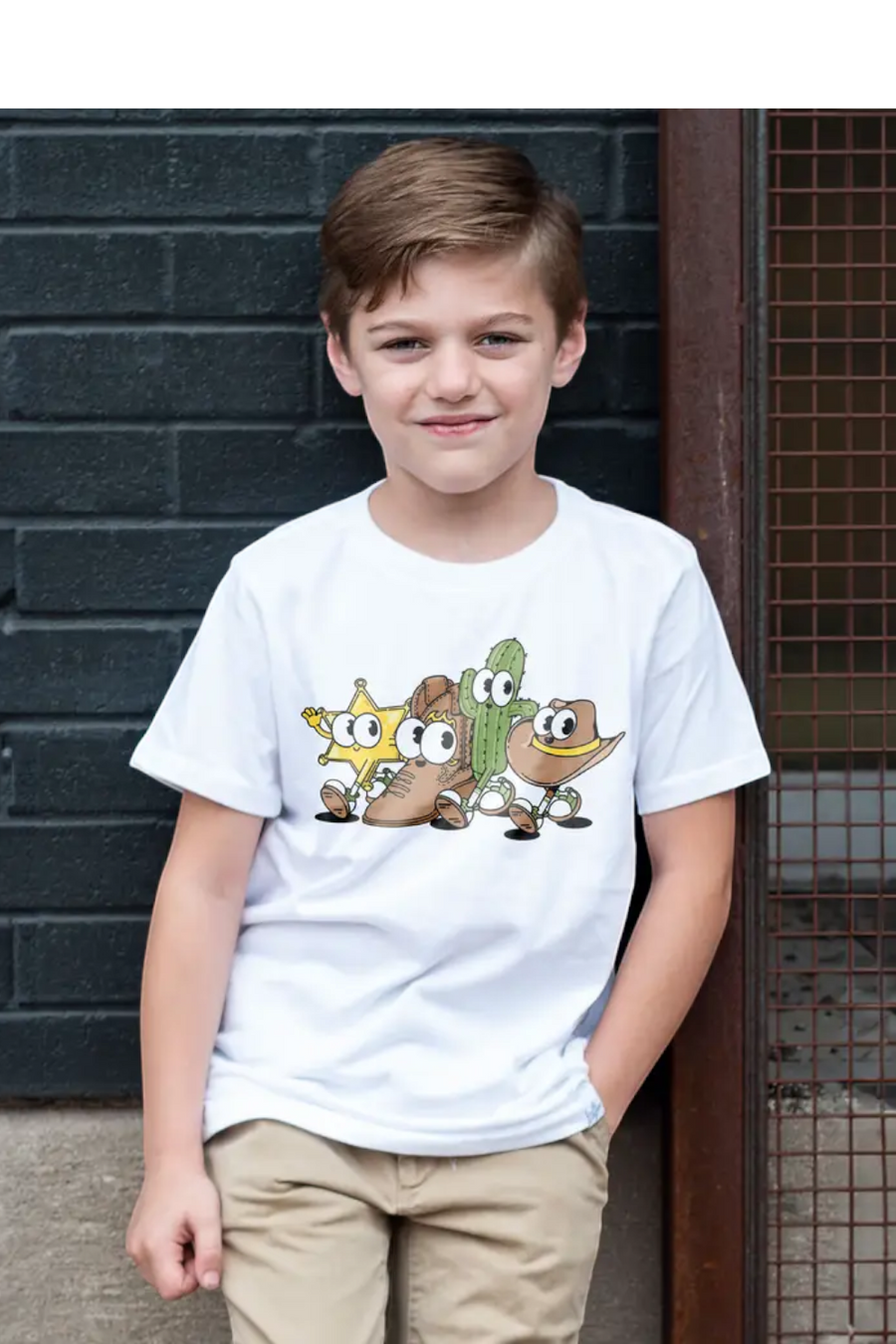 Kid Dangerous Cowboy Crew Western T-Shirt
