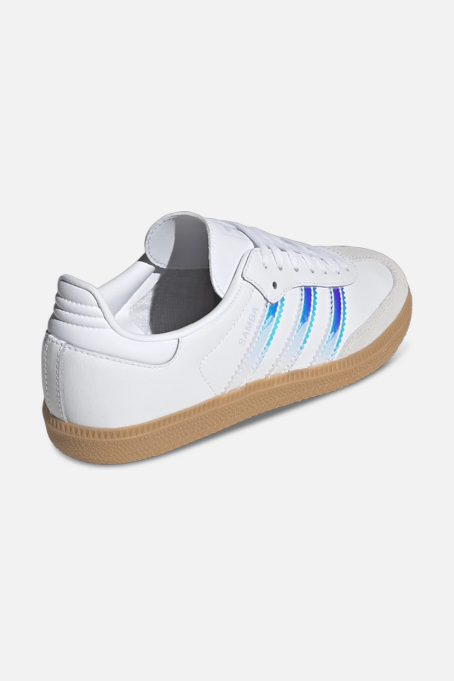 Adidas Kids Samba OG in White & Halo Blue