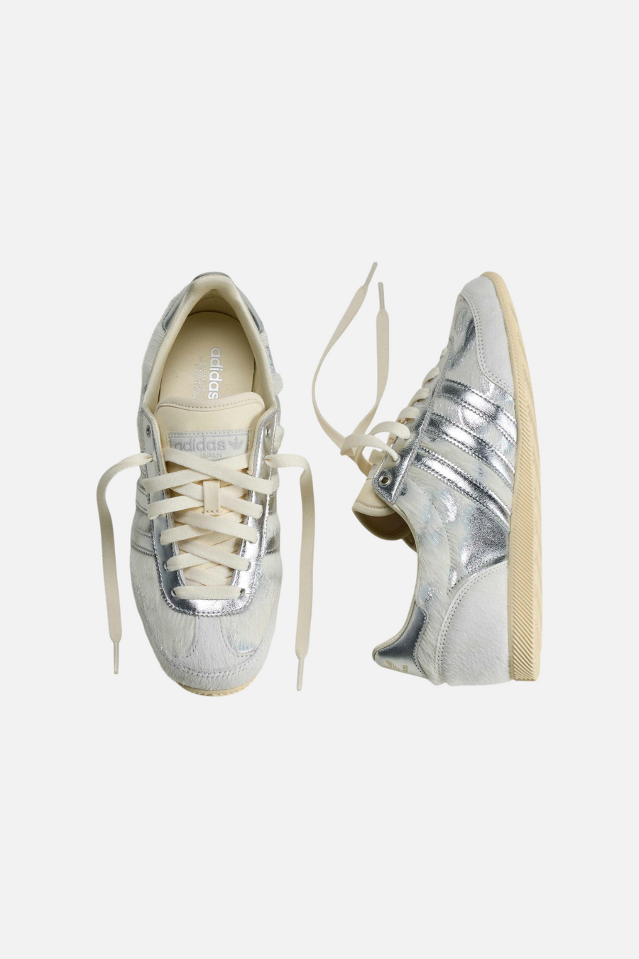 Adidas Japan women's sneaker in Cream White and Silver — alternate view 3