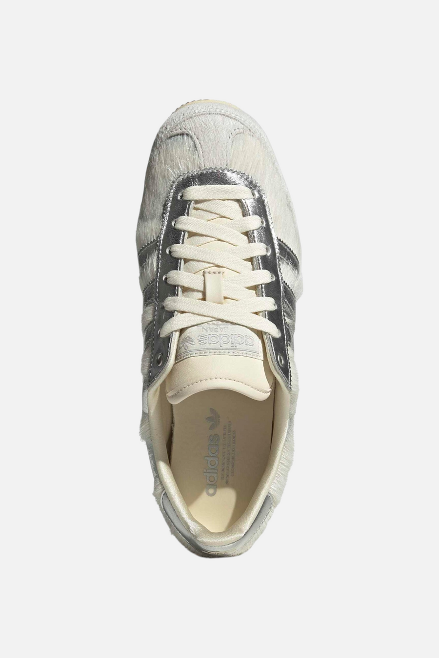 Adidas Japan women's sneaker in Cream White and Silver — alternate view 6