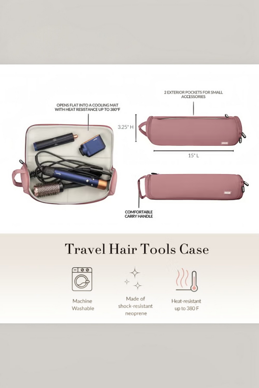 Kusshi Travel Hair Tools Case