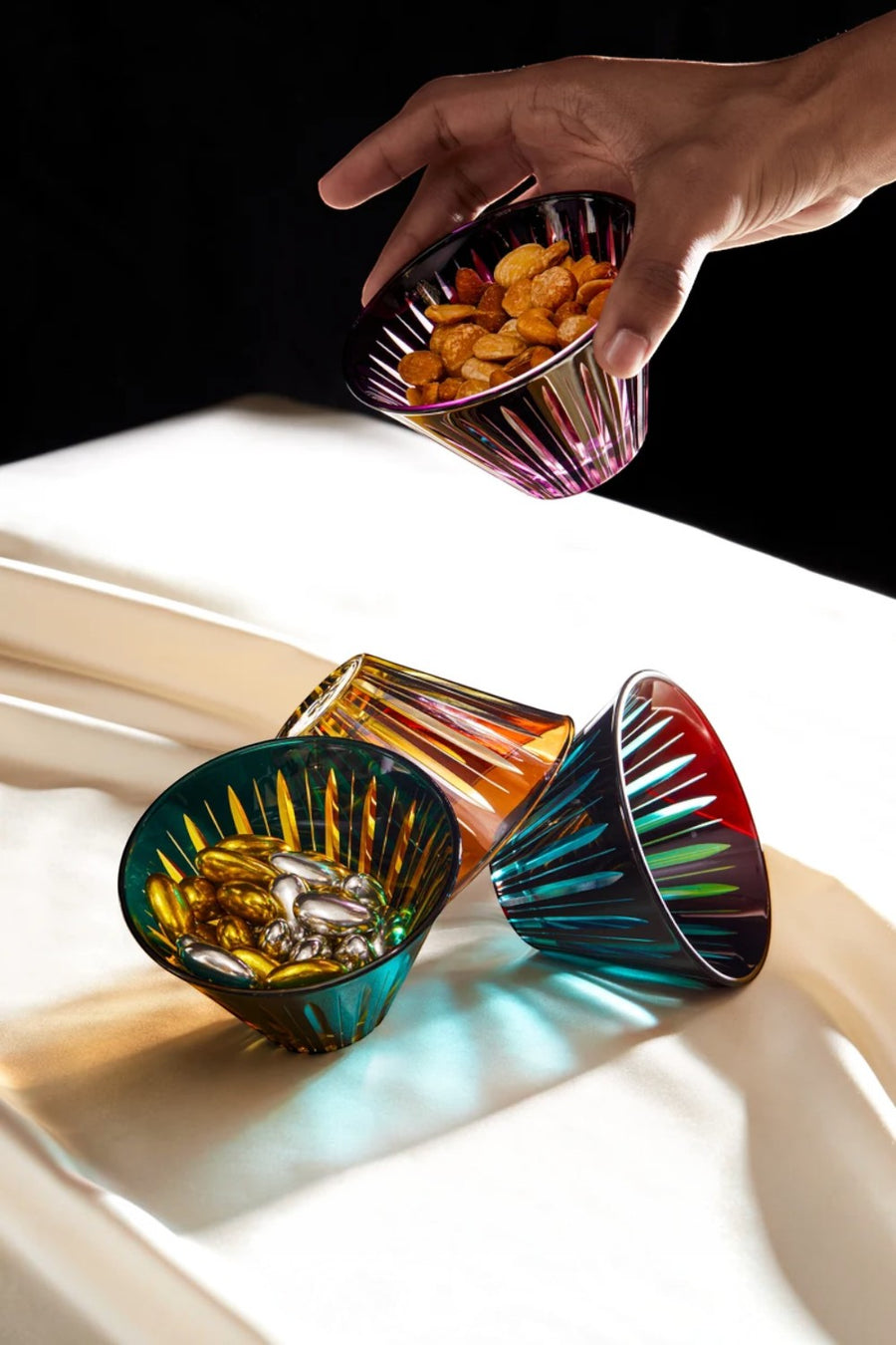 L'Objet Prism Condiment Bowl, Assorted Set of 4