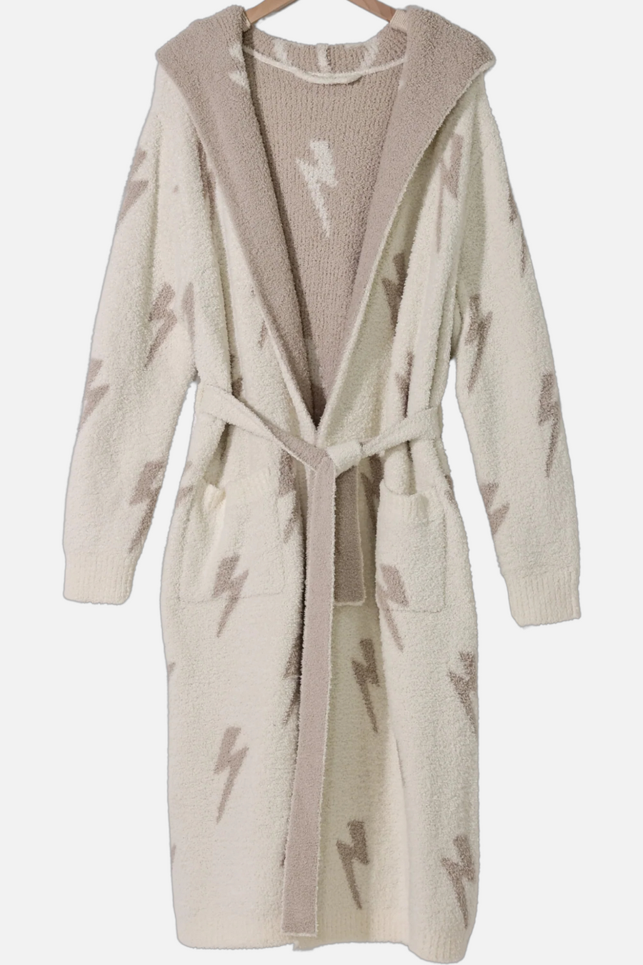 Local Beach Lightning Bolt Robe in Sand
