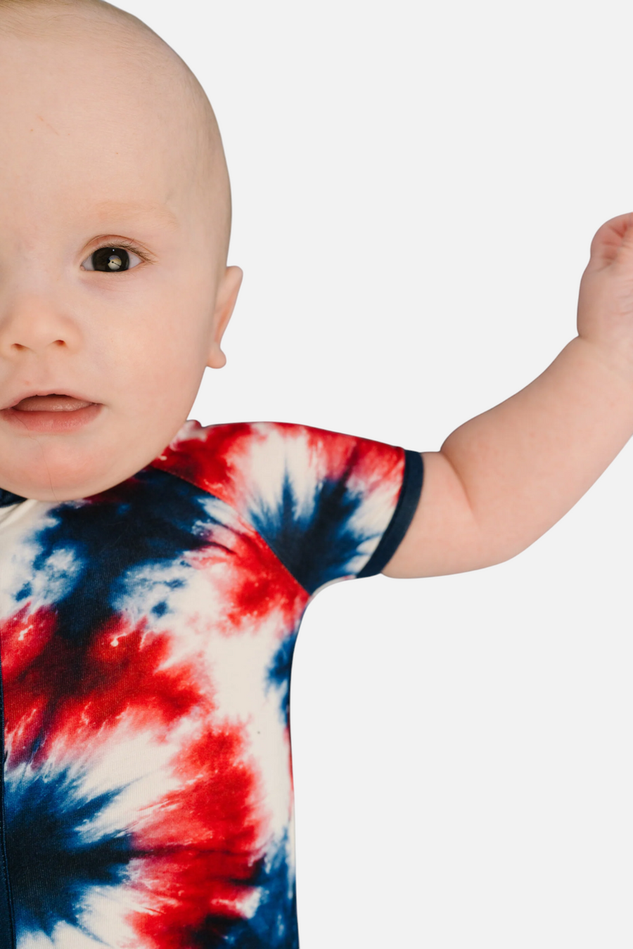 Little One Shop Firecracker Tie Dye Shortie Romper