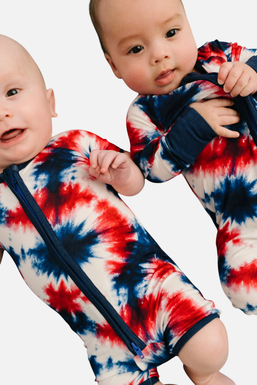 Little One Shop Firecracker Tie Dye Shortie Romper