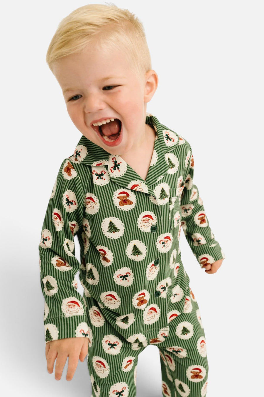 Little One Shop Holiday Heirloom Button Up Set