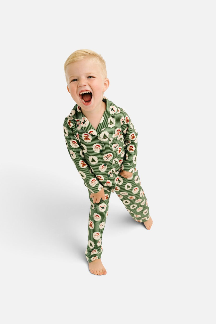 Little One Shop Holiday Heirloom Button Up Set