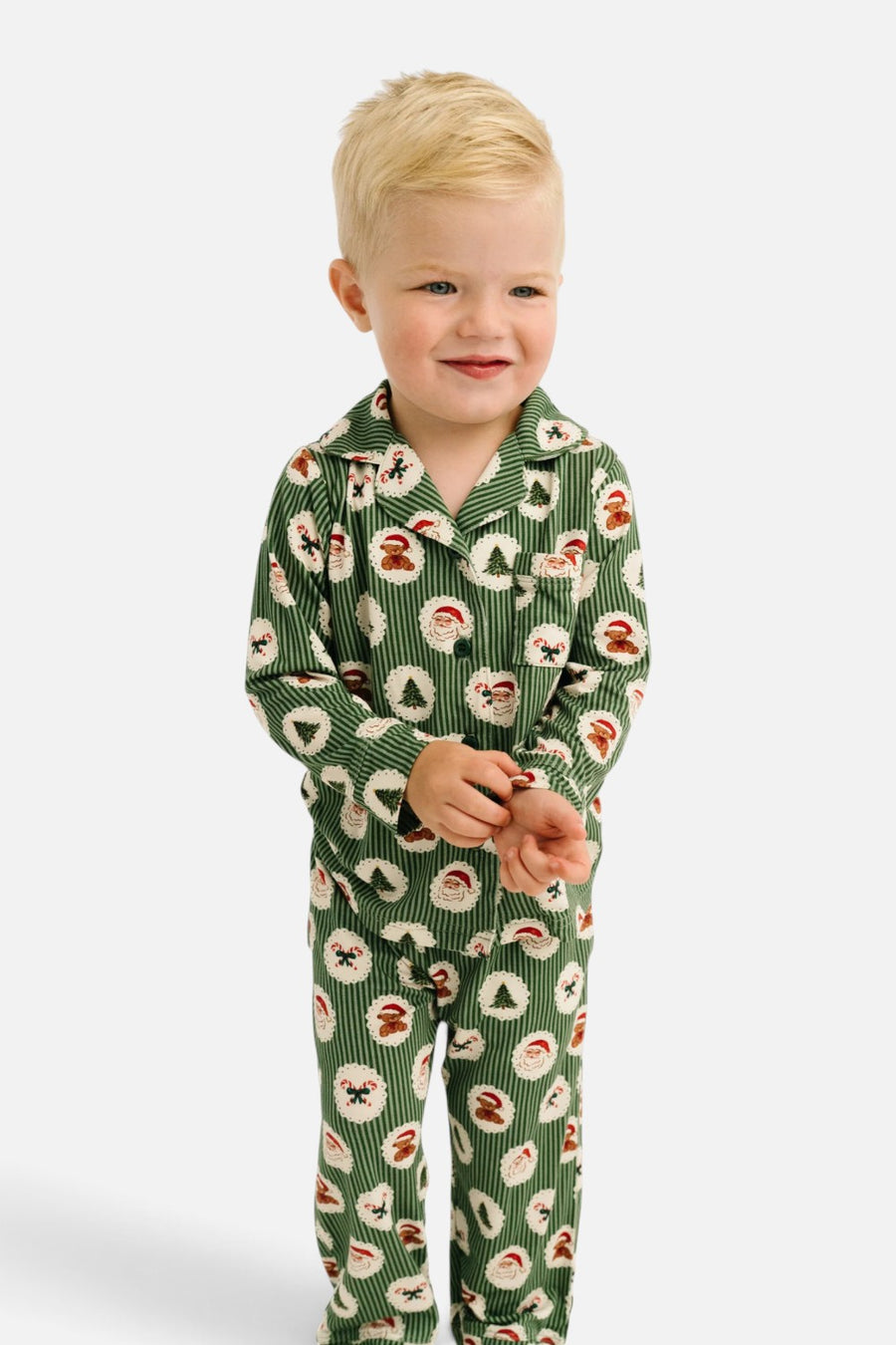 Little One Shop Holiday Heirloom Button Up Set
