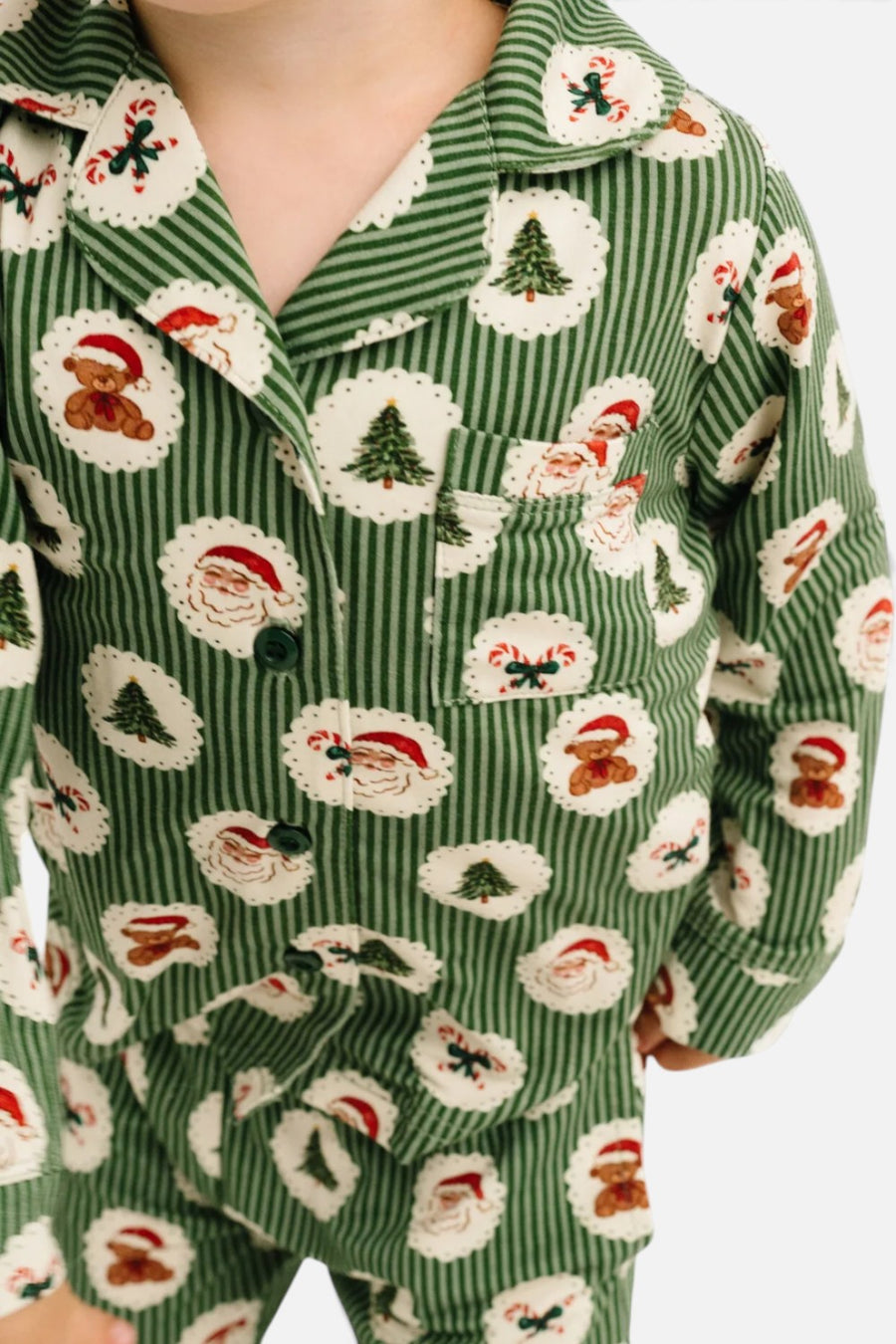 Little One Shop Holiday Heirloom Button Up Set