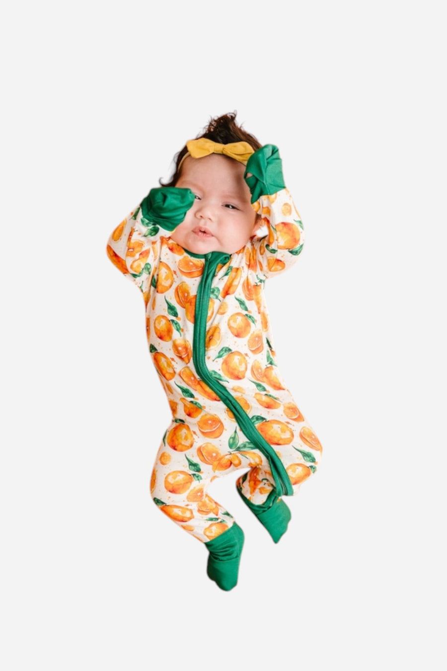 Little One Shop Orange Splash Bamboo Sleeper