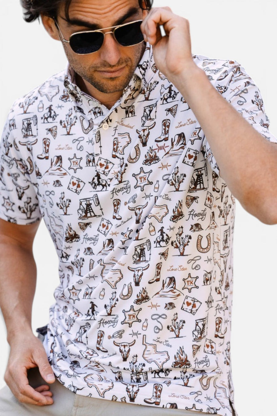 Texas Standard Traditions Polo Outlaw in Tan