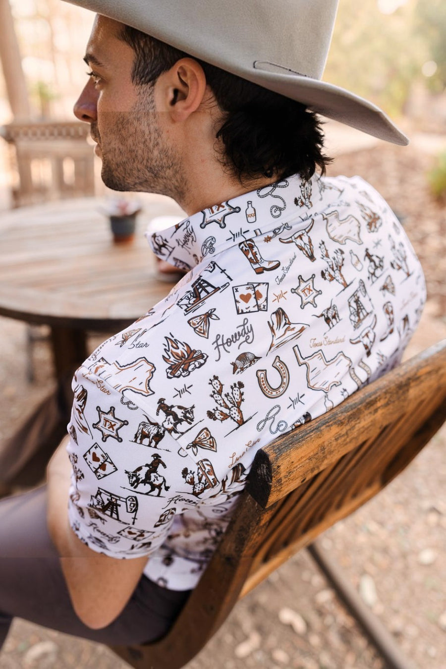 Texas Standard Traditions Polo Outlaw in Tan