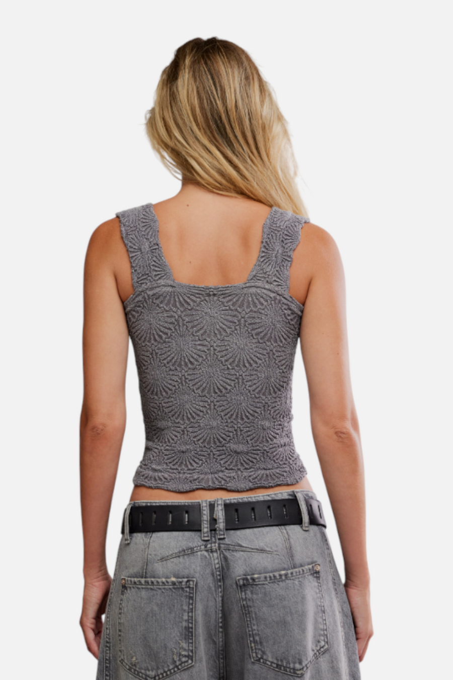 Free People Love Letter Cami in Iron
