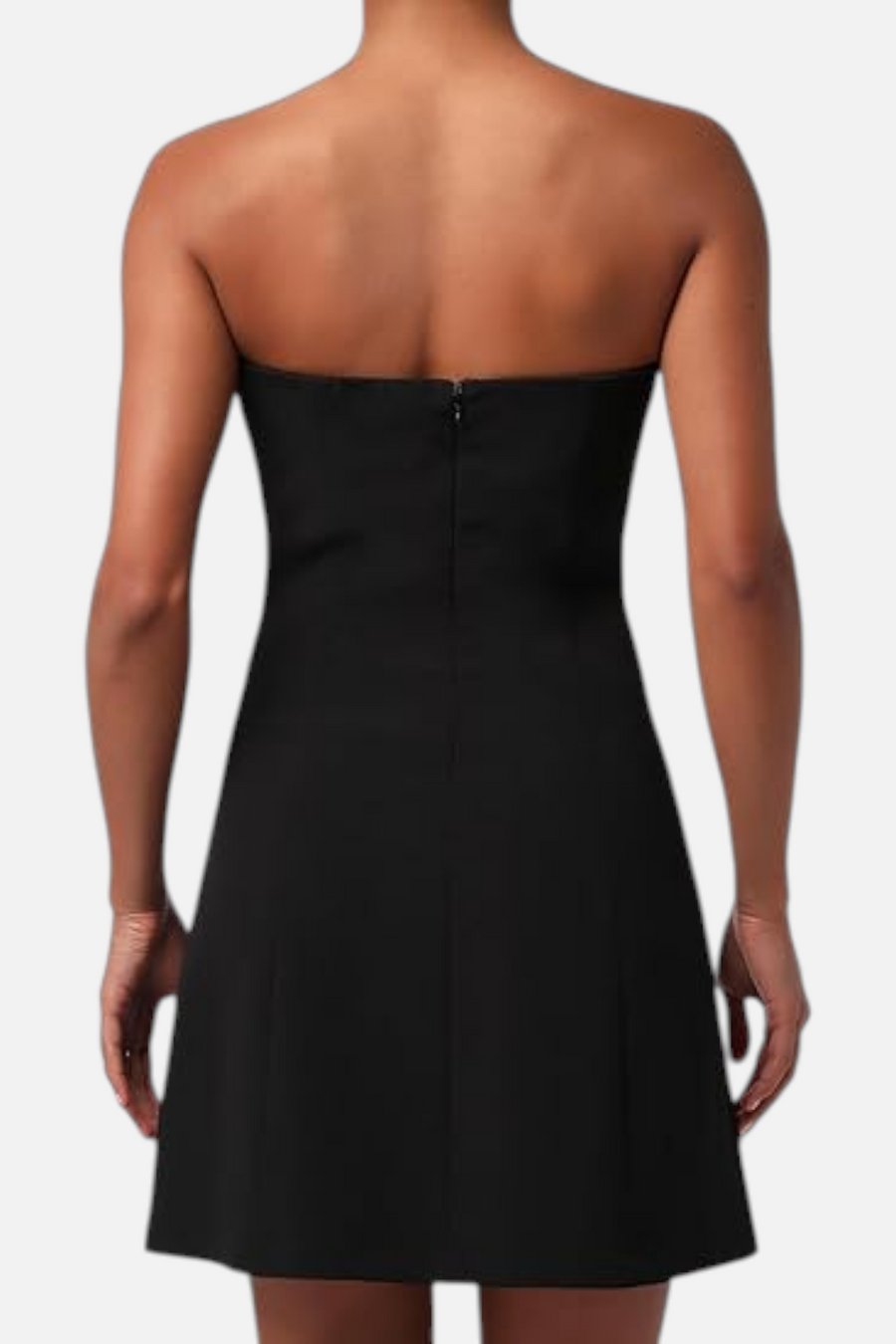Lulus Beatrice Strapless Blazer Dress in Black