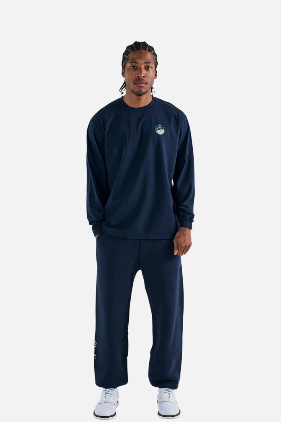 Malbon Gorse Cooper Tee in Navy